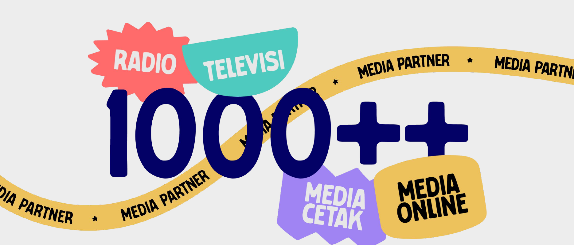 Radio, televisi, media cetak, dan media online